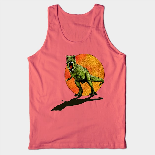 Dinosaurus T-Rex Tank Top by valentinahramov